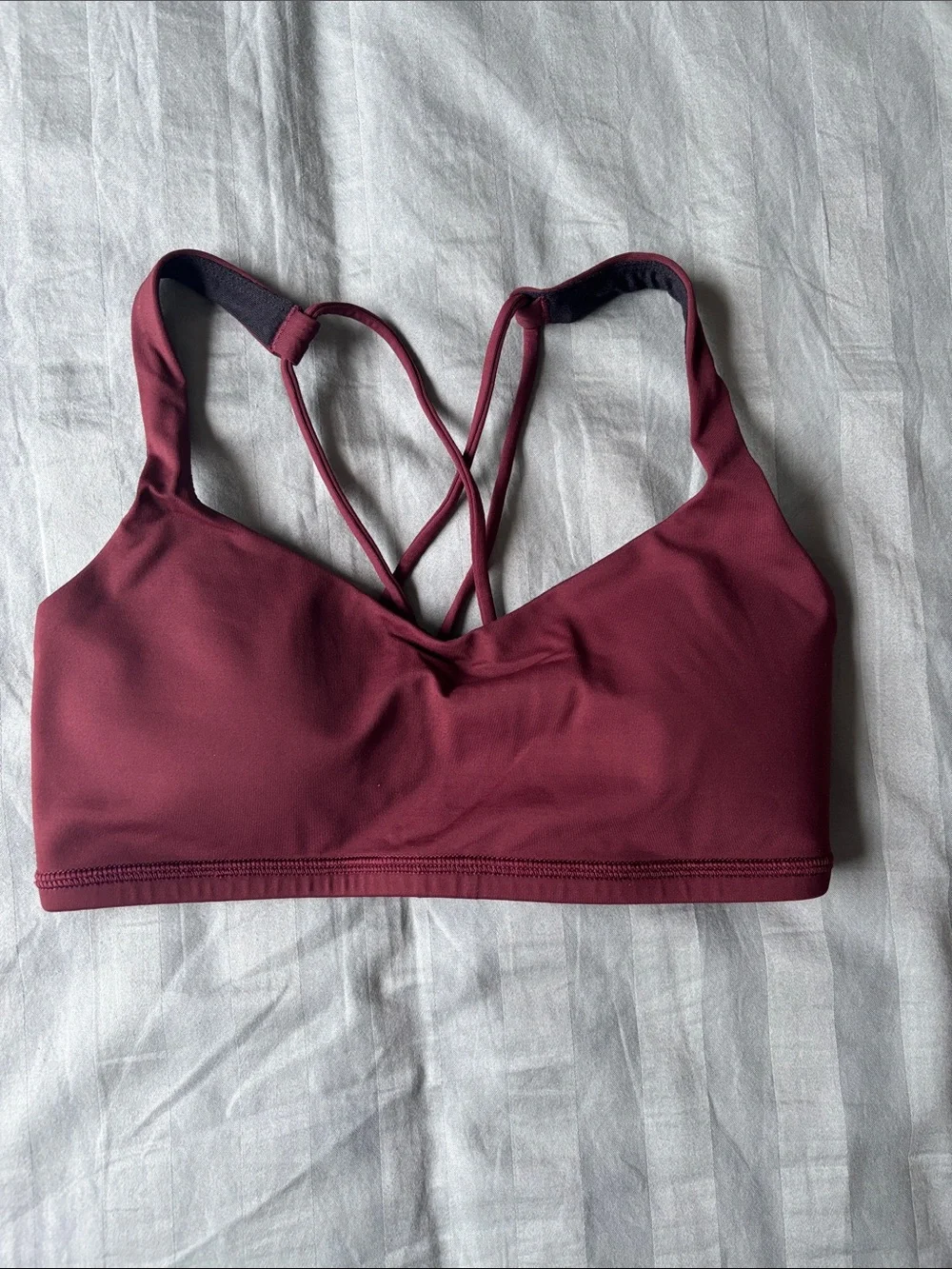 lululemon athletica Strappy Crossback Sports Bra - Burgundy